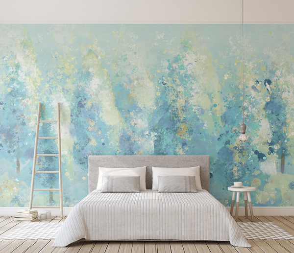 Tree Painting Colours Wallpaper Murals - Vibrant Décor-Trees Wallpaper