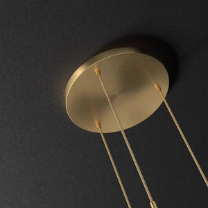 Tri Globes Staircase Chandelier Lighting-Staircase Chandelier