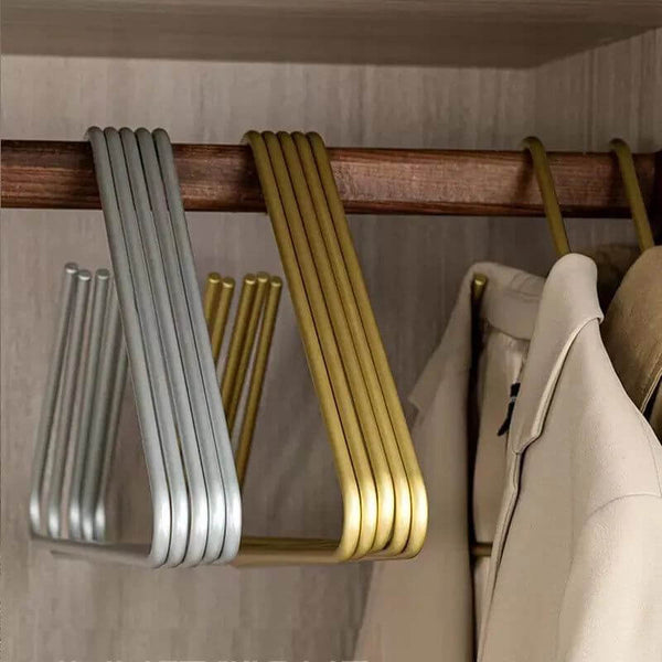 Triangle Clothes Hangers 5pcs Solid Metal-Drying Racks & Hangers