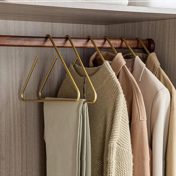 Triangle Clothes Hangers 5pcs Solid Metal-Drying Racks & Hangers
