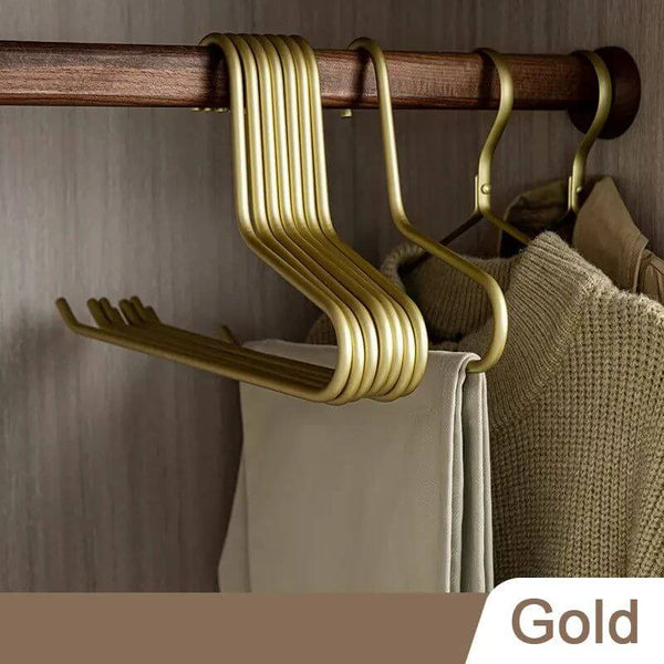 Triangle Clothes Hangers 5pcs Solid Metal-Drying Racks & Hangers