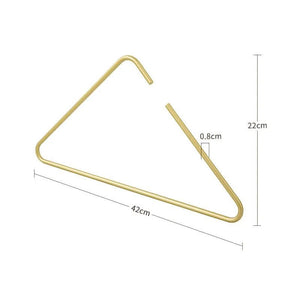 Triangle Clothes Hangers 5pcs Solid Metal-Drying Racks & Hangers