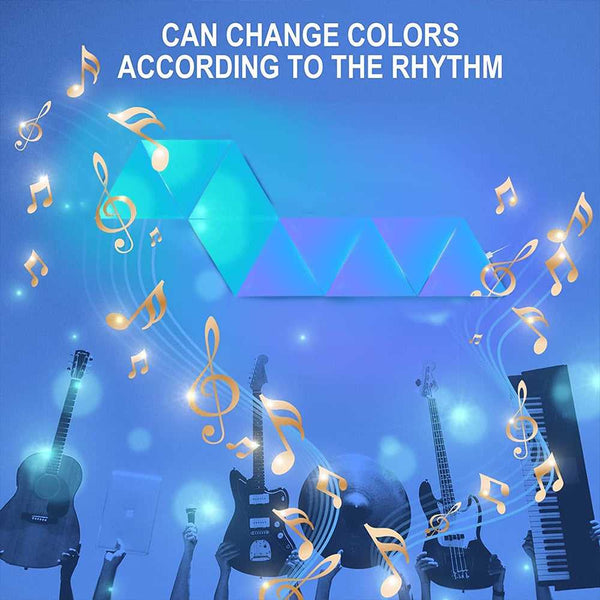 Triangle LED Light Panels - App Remote Gaming Light-