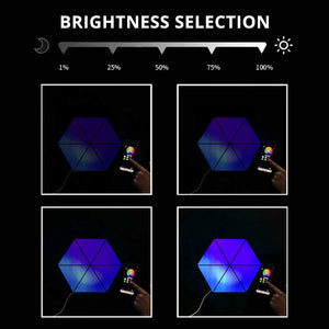 Triangle LED Light Panels - App Remote Gaming Light-