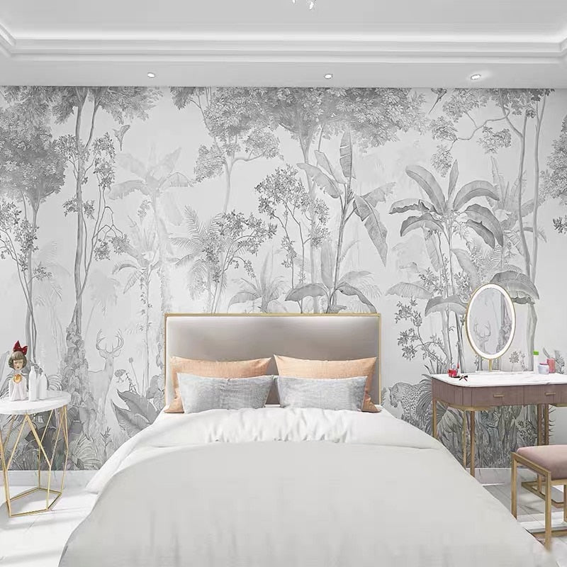 Tropical Chic Wallpaper Mural-Trees Wallpaper