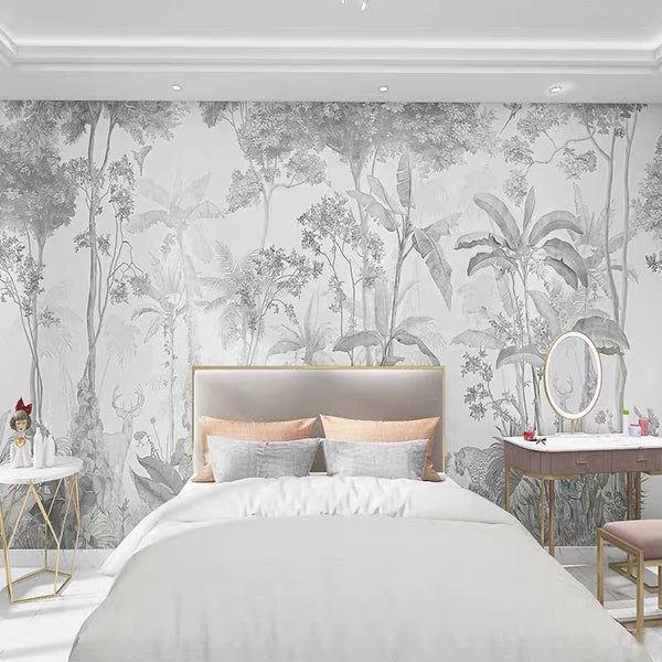 Tropical Chic Wallpaper Mural-Trees Wallpaper