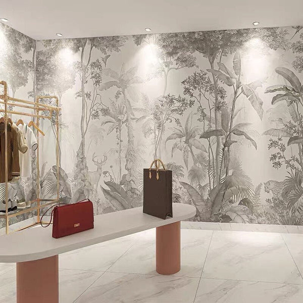 Tropical Chic Wallpaper Mural-Trees Wallpaper