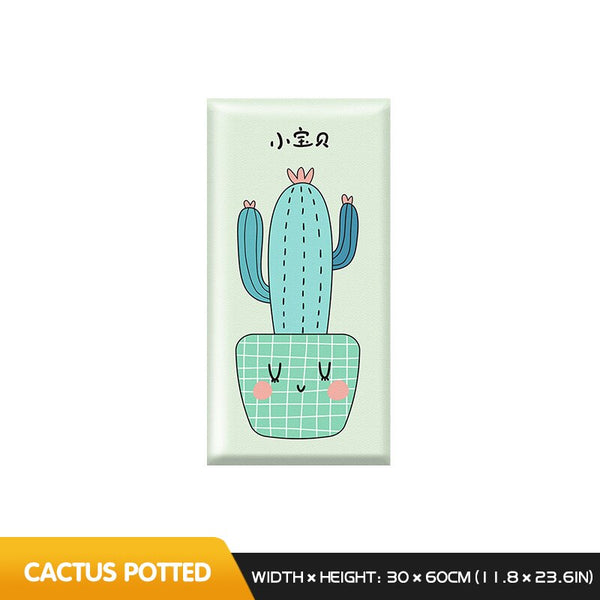 Tropical Rainforest Theme: Kids Wall Cushion Decals-Anti Collision Padded Wall Stickers