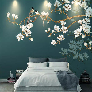 Tropical Tree Wallpaper Mural: Authentic Nature Design-Flower & Leaf Wallpaper