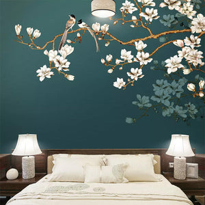 Tropical Tree Wallpaper Mural: Authentic Nature Design-Flower & Leaf Wallpaper