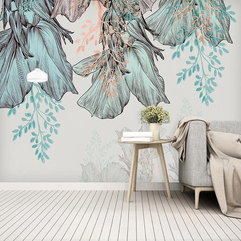 Tropical Wallpaper: Exquisite Designs for an Exotic Ambience-Flower & Leaf Wallpaper