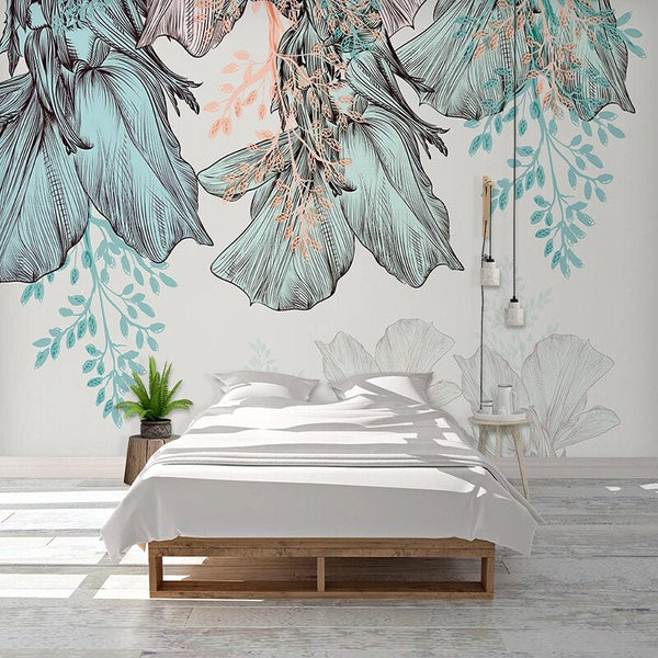 Tropical Wallpaper: Exquisite Designs for an Exotic Ambience-Flower & Leaf Wallpaper