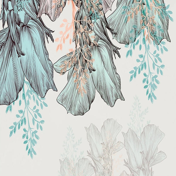 Tropical Wallpaper: Exquisite Designs for an Exotic Ambience-Flower & Leaf Wallpaper