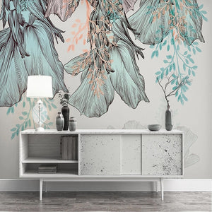 Tropical Wallpaper: Exquisite Designs for an Exotic Ambience-Flower & Leaf Wallpaper