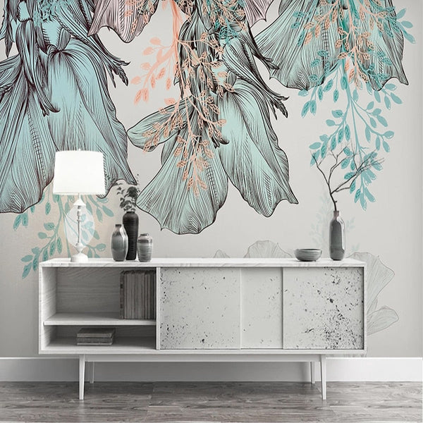 Tropical Wallpaper: Exquisite Designs for an Exotic Ambience-Flower & Leaf Wallpaper