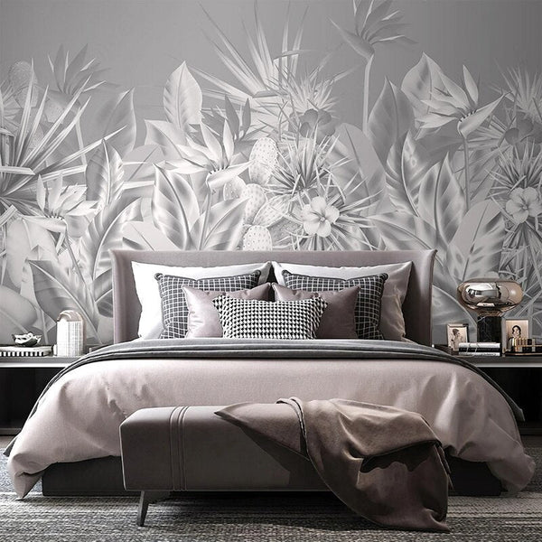 Tropical Wallpaper - Lush Paradise with Exquisite Designs-Flower & Leaf Wallpaper