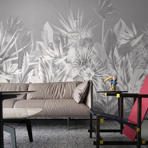 Tropical Wallpaper - Lush Paradise with Exquisite Designs-Flower & Leaf Wallpaper