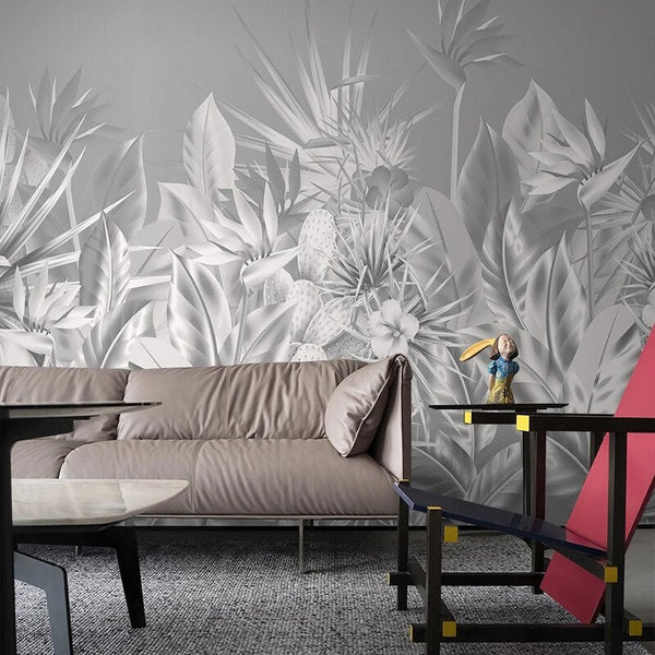 Tropical Wallpaper - Lush Paradise with Exquisite Designs-Flower & Leaf Wallpaper