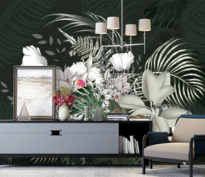 Tropical Wallpaper Murals: Explore Paradise-Flower & Leaf Wallpaper