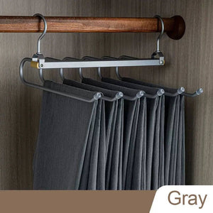Trousers 6 in 1 Folding 360° Rotatable Aluminium Alloy Hangers-Drying Racks & Hangers