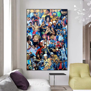 TuPac Biggie Smalls Poster: Hip Hop Legends Canvas Wall Art-Wall Posters