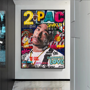 TuPac Rapper Canvas Wall Art: Unique & Vibrant Designs-Wall Posters