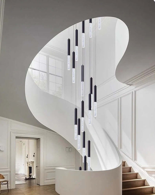 Tubes Staircase Chandleier-Staircase Chandelier
