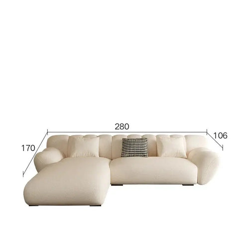 Tulip Loveseat Lounge Corner Sofa Set-Sofa Set