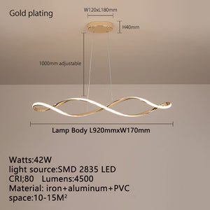 Twirl Chandelier - Unmatched Elegance for Kitchen Island-Chandeliers