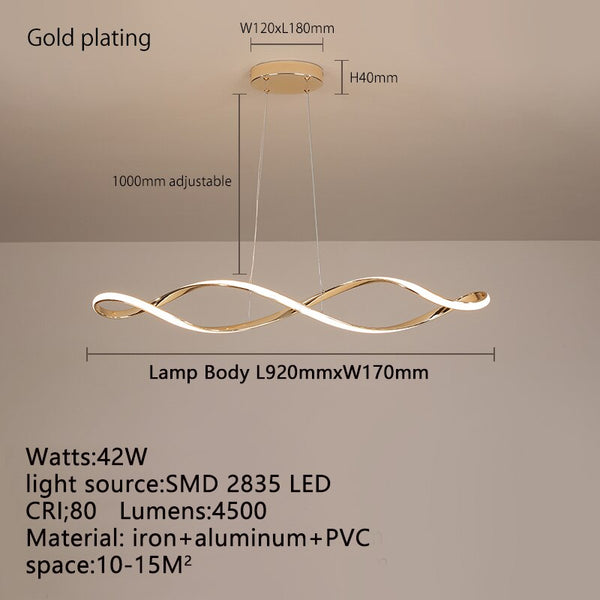 Twirl Chandelier - Unmatched Elegance for Kitchen Island-Chandeliers