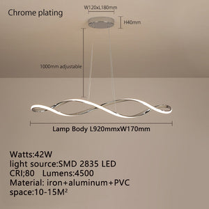 Twirl Chandelier - Unmatched Elegance for Kitchen Island-Chandeliers