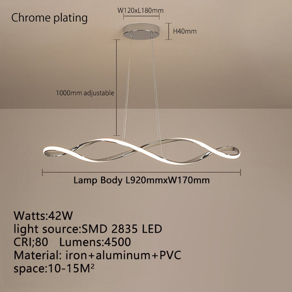 Twirl Chandelier - Unmatched Elegance for Kitchen Island-Chandeliers