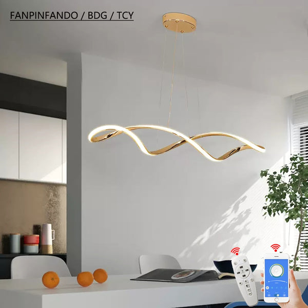 Twirl Chandelier - Unmatched Elegance for Kitchen Island-Chandeliers