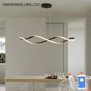 Twirl Chandelier - Unmatched Elegance for Kitchen Island-Chandeliers