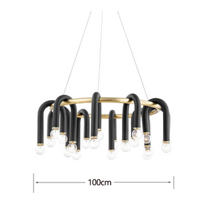 U Shape Tube Chandelier - Exclusive Lighting Fixture-Ceiling Chandelier