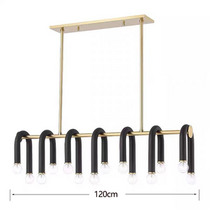 U Shape Tube Chandelier - Exclusive Lighting Fixture-Ceiling Chandelier