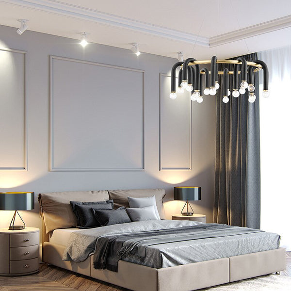 U Shape Tube Chandelier - Exclusive Lighting Fixture-Ceiling Chandelier