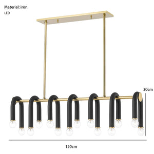 U Shape Tube Chandelier - Exclusive Lighting Fixture-Ceiling Chandelier