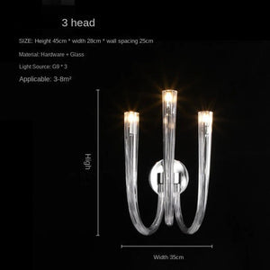 U Shaped Glass Italian Lustre Art Pendant Chandelier-Ceiling Chandelier