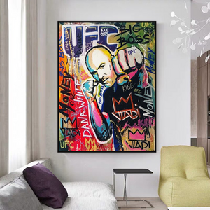 UFC Fighting Boxer Canvas Wall Art-Wall Posters