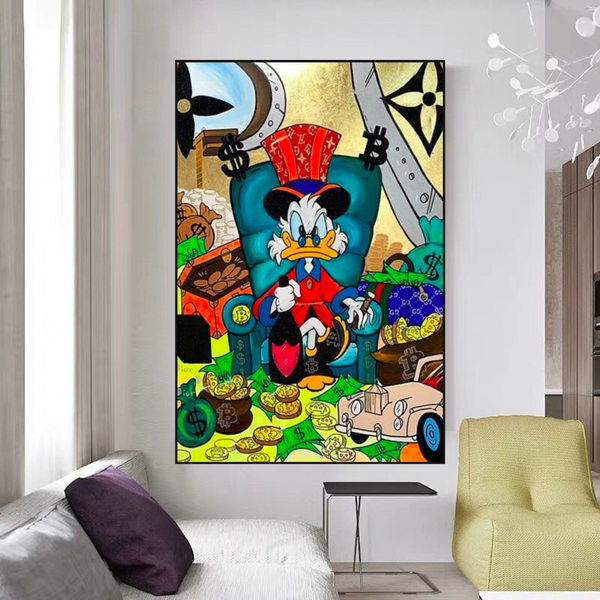 Uncle Scrooge Canvas Wall Art – Exclusive Collection-Wall Posters