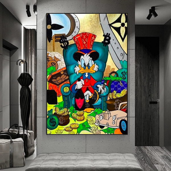 Uncle Scrooge Canvas Wall Art – Exclusive Collection-Wall Posters