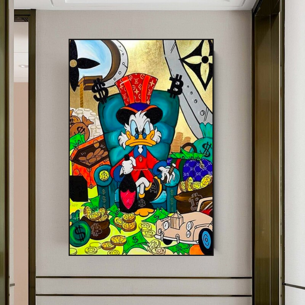 Uncle Scrooge Canvas Wall Art – Exclusive Collection-Wall Posters