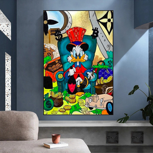 Uncle Scrooge Canvas Wall Art – Exclusive Collection-Wall Posters