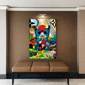 Uncle Scrooge Canvas Wall Art – Exclusive Collection-Wall Posters