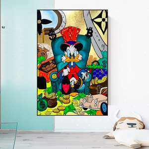 Uncle Scrooge Canvas Wall Art – Exclusive Collection-Wall Posters