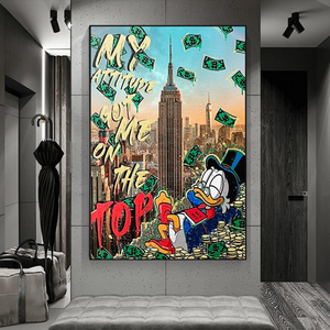 Uncle Scrooge McDuck Canvas Wall Art for Your Attitude-Wall Posters