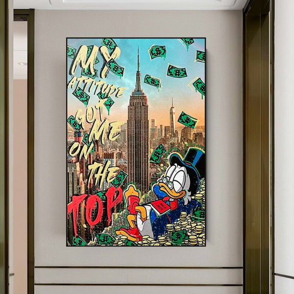 Uncle Scrooge McDuck Canvas Wall Art for Your Attitude-Wall Posters