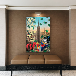 Uncle Scrooge McDuck Canvas Wall Art for Your Attitude-Wall Posters