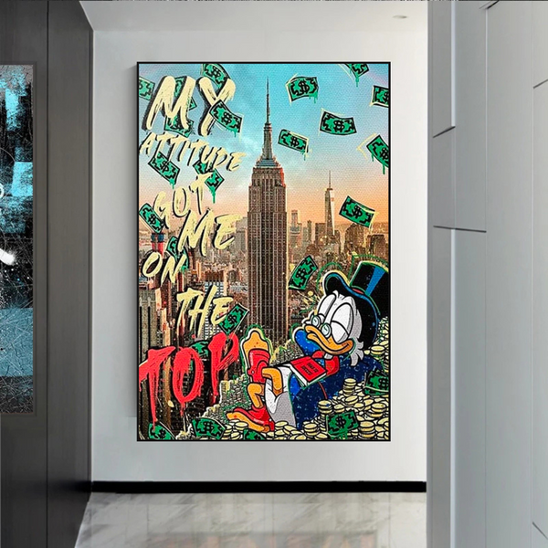 Uncle Scrooge McDuck Canvas Wall Art for Your Attitude-Wall Posters